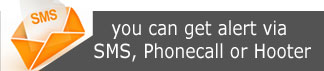 Alert via Phonecall, SMS and Hooter